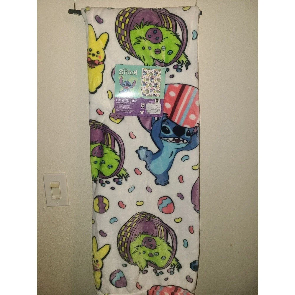 Stitch Easter Throw Blanket 50x70 NWT NEW